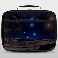 Lunar Landscape Star Brown Dwarf Full Print Lunch Bag by Simbadda