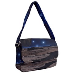 Lunar Landscape Star Brown Dwarf Courier Bag by Simbadda