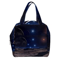 Lunar Landscape Star Brown Dwarf Boxy Hand Bag by Simbadda