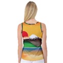 Mount Fuji Japan Lake Sun Sunset Women s Basketball Tank Top View2