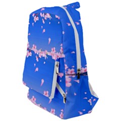 Sakura Cherry Blossom Night Moon Travelers  Backpack by Simbadda