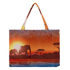 African Background Medium Tote Bag by Simbadda