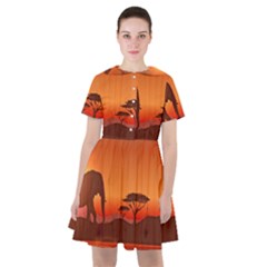 African Background Sailor Dress by Simbadda