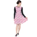 Peony Pattern Pink Scrapbookin Plunge Pinafore Dress View2