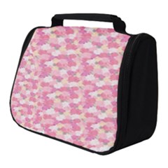 Peony Pattern Pink Scrapbookin Full Print Travel Pouch (small) by Simbadda