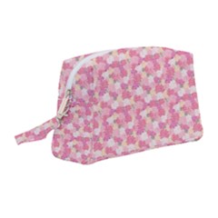 Peony Pattern Pink Scrapbookin Wristlet Pouch Bag (medium) by Simbadda