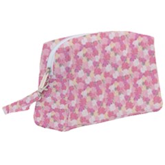 Peony Pattern Pink Scrapbookin Wristlet Pouch Bag (large) by Simbadda