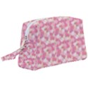 Peony Pattern Pink Scrapbookin Wristlet Pouch Bag (Large) View1