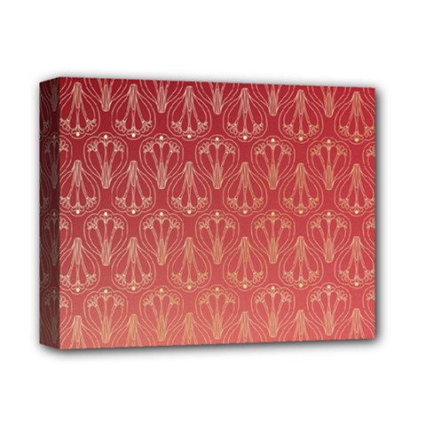 Red Gold Art Deco Art Deco Background Deluxe Canvas 14  X 11  (stretched)