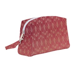 Red Gold Art Deco Art Deco Background Wristlet Pouch Bag (medium) by Simbadda