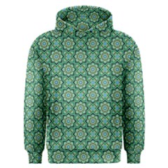 Green Abstract Geometry Pattern Men s Overhead Hoodie