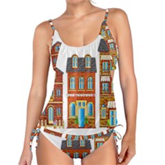 City Buildings Brick Architecture Tankini Set by Simbadda