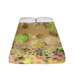 Flowers Color Colorful Watercolour Fitted Sheet (full/ Double Size) by Simbadda