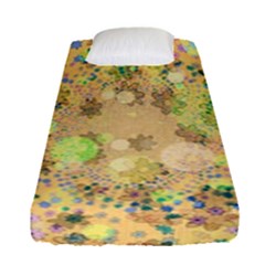 Flowers Color Colorful Watercolour Fitted Sheet (single Size) by Simbadda