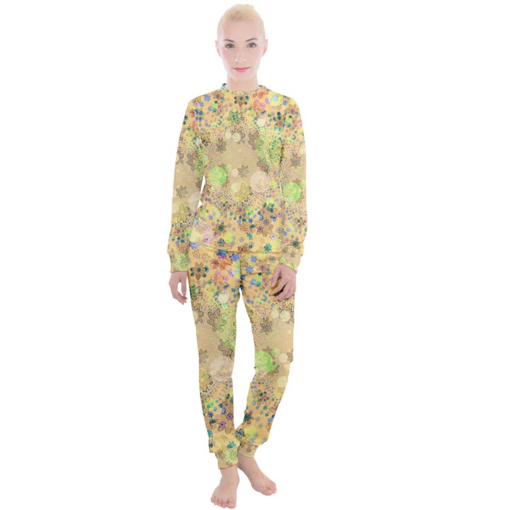 Flowers Color Colorful Watercolour Women s Lounge Set