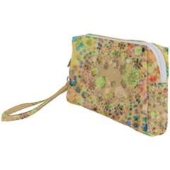 Flowers Color Colorful Watercolour Wristlet Pouch Bag (small)