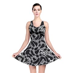 Unfinishedbusiness Black On White Reversible Skater Dress