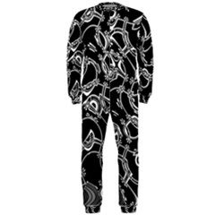 Unfinishedbusiness Black On White Onepiece Jumpsuit (men) 