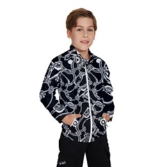 Unfinishedbusiness Black On White Kids  Windbreaker