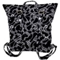 Unfinishedbusiness Black On White Buckle Up Backpack View3