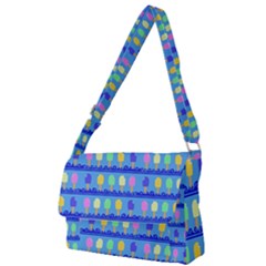 Ice Cream Bar Pattern Full Print Messenger Bag by bloomingvinedesign