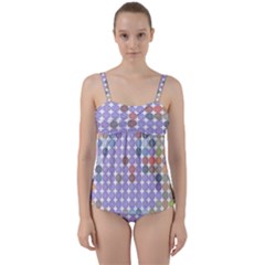 Zappwaits Spirit Twist Front Tankini Set by zappwaits