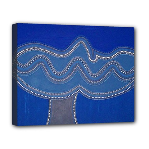 Whales Tale Deluxe Canvas 20  X 16  (stretched) by ACKO68STUDIO