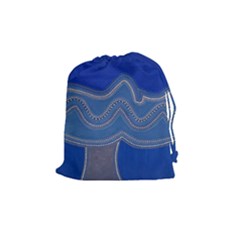 Whales Tale Drawstring Pouch (medium) by ACKO68STUDIO