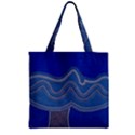 Whales Tale Zipper Grocery Tote Bag View1