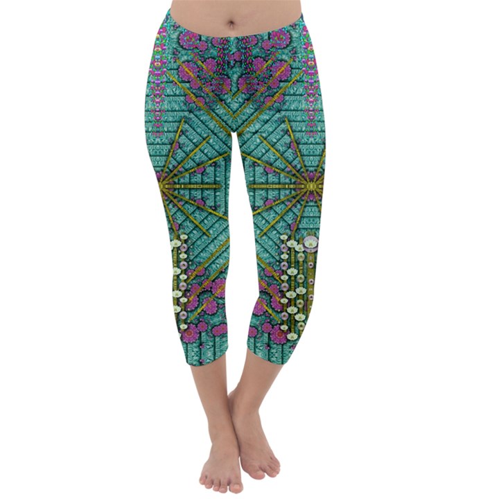 The Most Beautiful Rain Over The Stars And Earth Capri Winter Leggings 