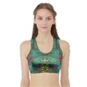 The Most Beautiful Rain Over The Stars And Earth Sports Bra with Border View1