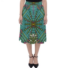 The Most Beautiful Rain Over The Stars And Earth Classic Midi Skirt by pepitasart