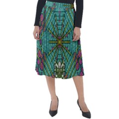 The Most Beautiful Rain Over The Stars And Earth Classic Velour Midi Skirt  by pepitasart