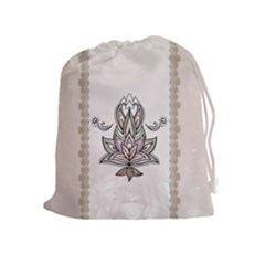 Elegant Decorative Mandala Design Drawstring Pouch (xl)