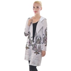 Elegant Decorative Mandala Design Hooded Pocket Cardigan by FantasyWorld7