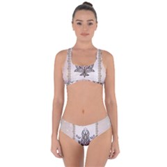 Elegant Decorative Mandala Design Criss Cross Bikini Set by FantasyWorld7