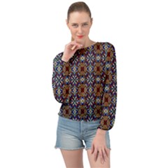 N 9 Banded Bottom Chiffon Top