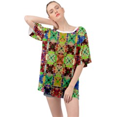 O 1 Oversized Chiffon Top