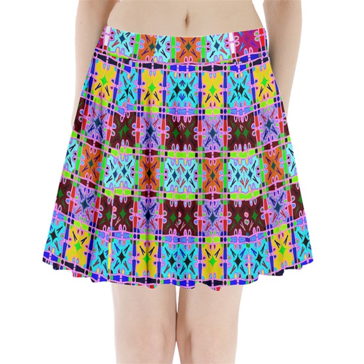 O 2 Pleated Mini Skirt