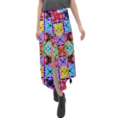 O 2 Velour Split Maxi Skirt