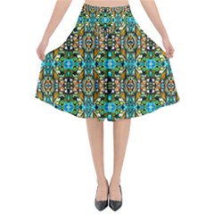 O 4 Flared Midi Skirt by ArtworkByPatrick