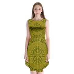 Flowers In Yellow For Love Of The Nature Sleeveless Chiffon Dress   by pepitasart