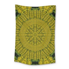 Flowers In Yellow For Love Of The Nature Small Tapestry by pepitasart