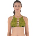 Flowers In Yellow For Love Of The Nature Perfectly Cut Out Bikini Top View1