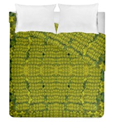 Flowers In Yellow For Love Of The Decorative Duvet Cover Double Side (queen Size) by pepitasart