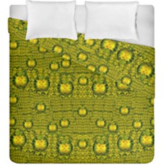 Flower Island With A Sunrise So Peaceful Duvet Cover Double Side (king Size) by pepitasart