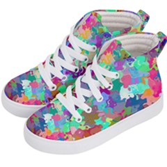 Colorful Spots                                Kid s Hi-top Skate Sneakers by LalyLauraFLM