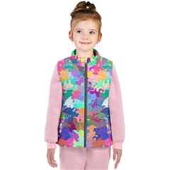 Colorful Spots                                  Kid s Puffer Vest by LalyLauraFLM