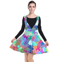 Colorful Spots                                 Plunge Pinafore Dress by LalyLauraFLM