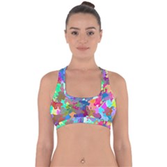 Colorful Spots                                  Cross Back Hipster Bikini Top